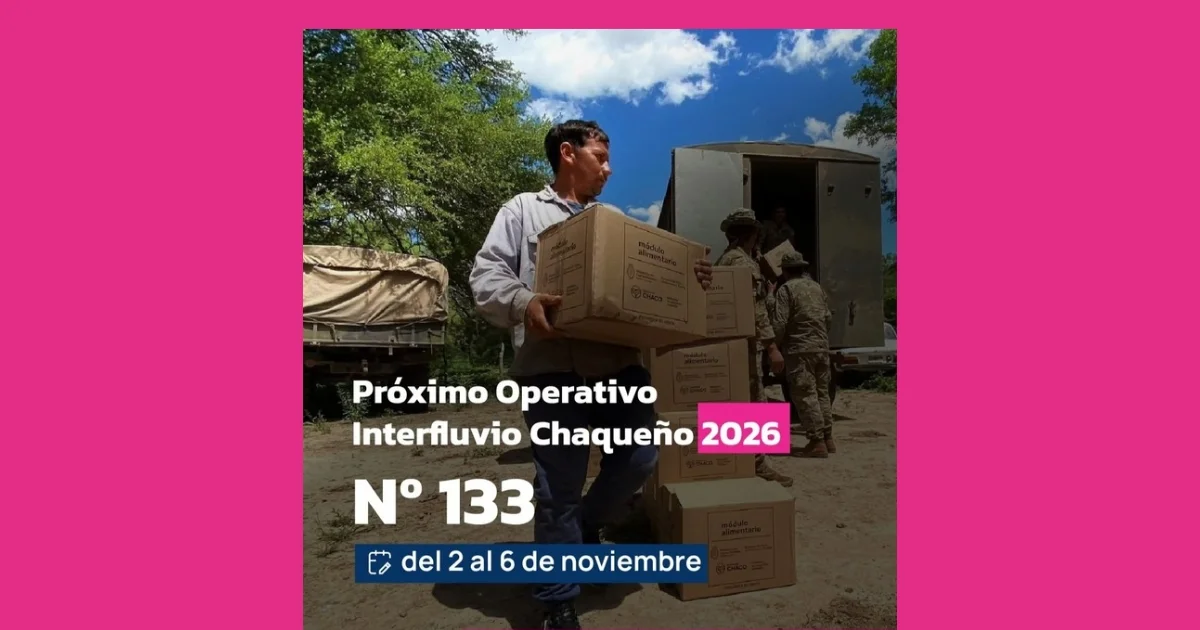 Foto oficial: DESDE EL 2 DE NOVIEMBRE: NUEVO OPERATIVO INTERFLUVIO PARA ASISTIR A FAMILIAS DE EL IMPENETRABLE