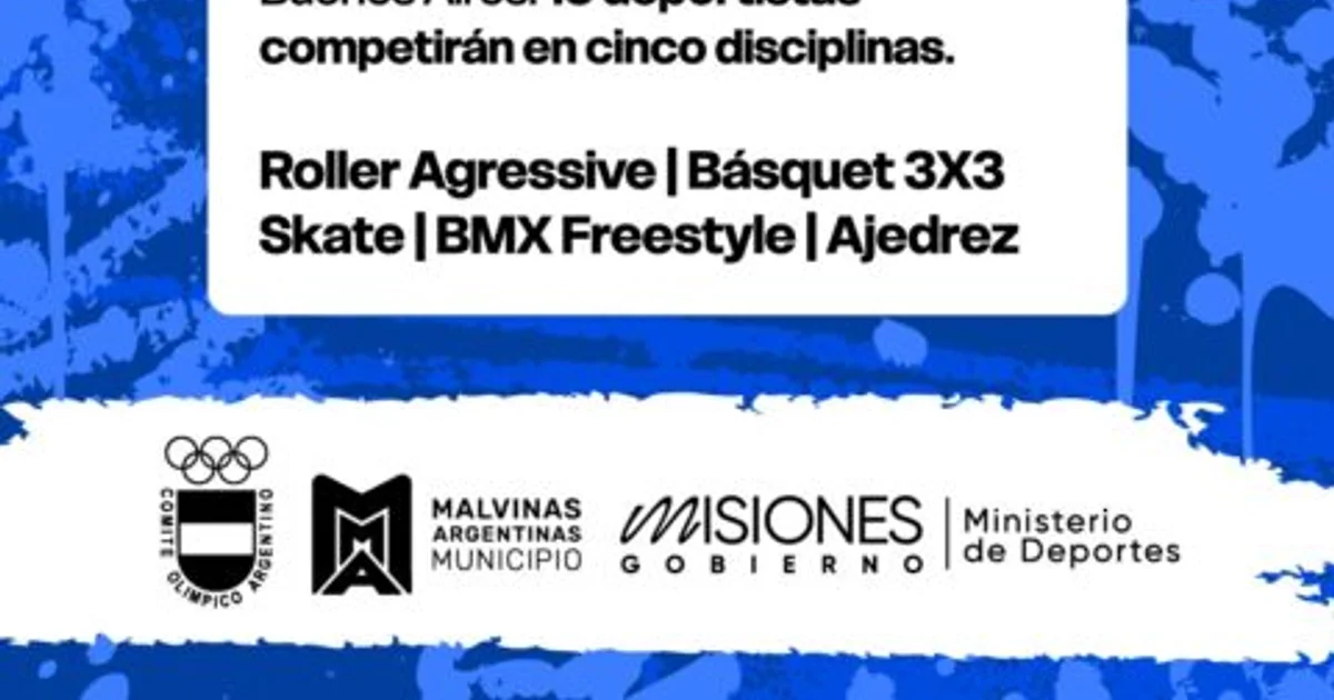 Foto oficial: DEPORTES: MISIONES PARTICIPARÁ EN LOS JUEGOS ARGENTINOS URBANOS
