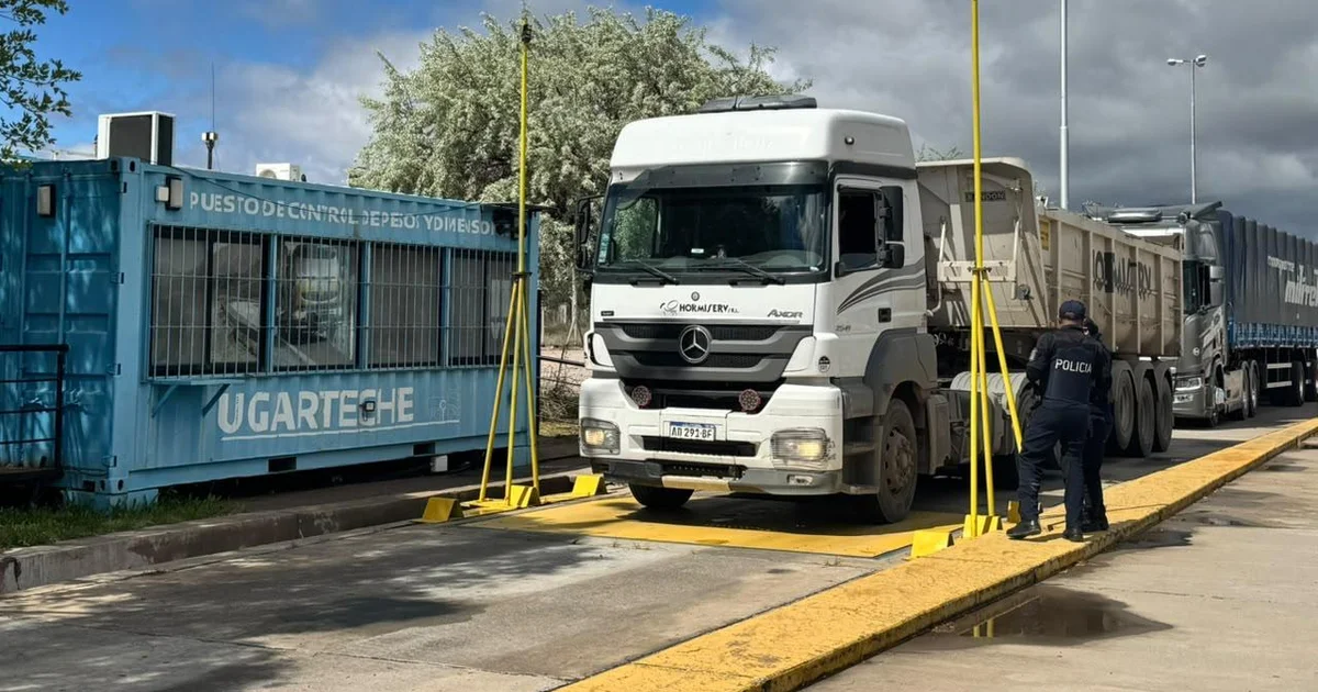 Minería realizó un operativo conjunto de control del transporte de minerales en Luján