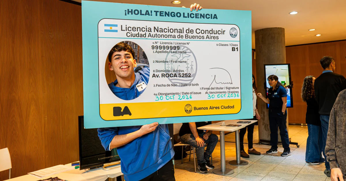Foto oficial: Tu primera licencia de conducir: jornada para estudiantes porteños