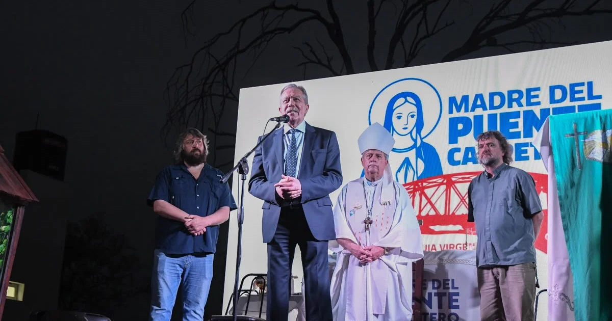 Elías Suárez participó en La Banda de la inauguración de la ampliación del segundo umbral “Virgen de Itatí” de la familia Grande Hogar de Cristo