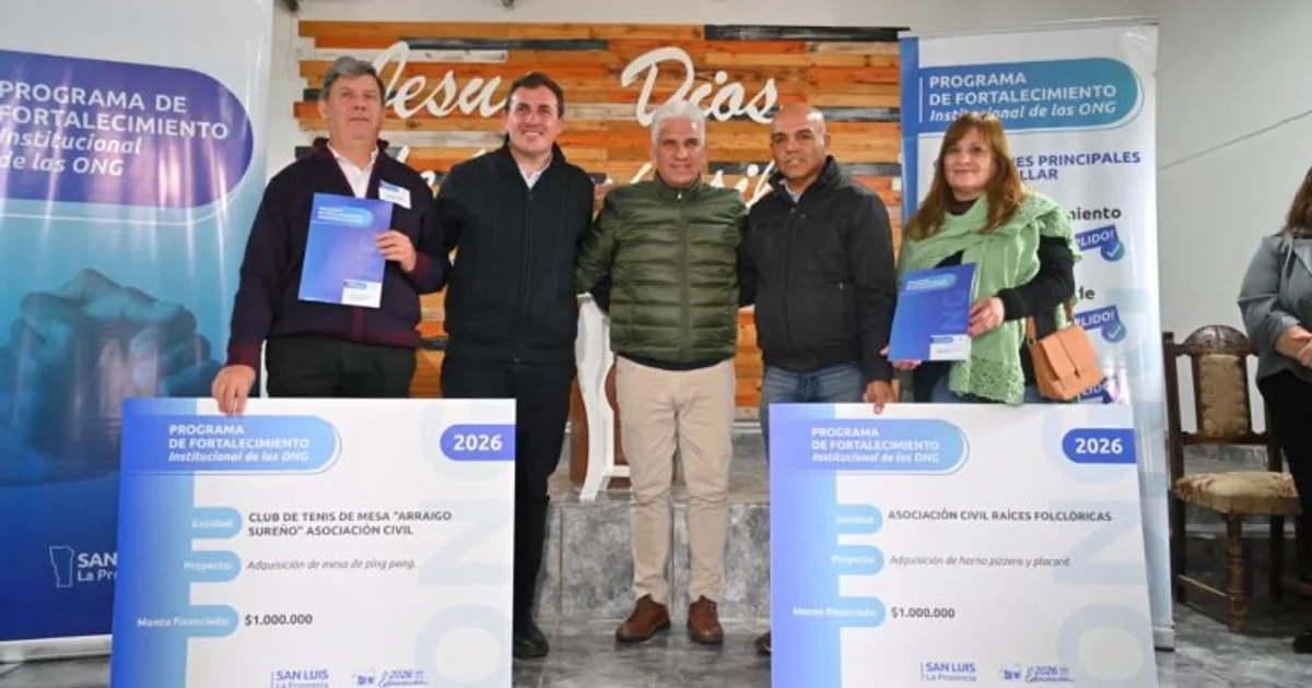 Official photo: El Gobierno fortalece las ONG del sur de la provincia